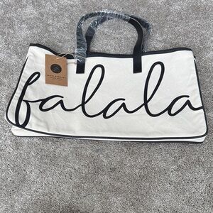 Santa Barbara Cream and Black Tote Bag